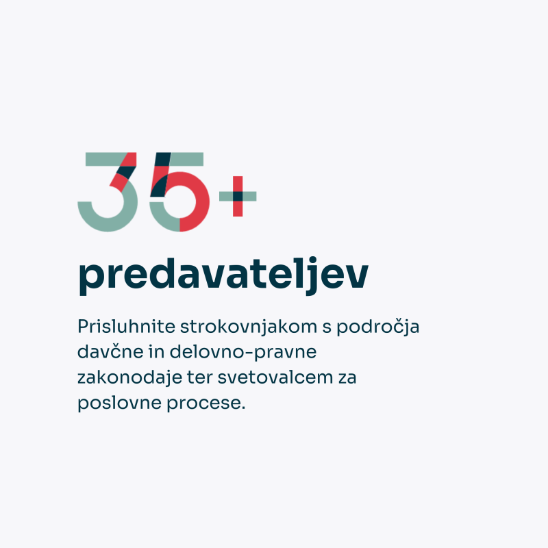 30+ predavateljev